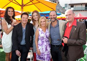 Angela Kinsey attending the Furry Vengeance premiere on April 18, 2010