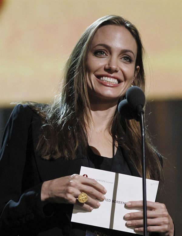 Angelina Jolie at Academy Awards Rehearsal in Los Angeles on February 24, 2012 