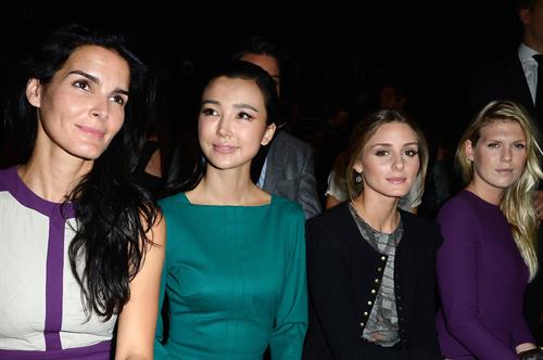 Angie Harmon Elie Saab fashion show at Paris Fashion Week  Sep. 30, 2013 