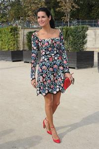 Angie Harmon Valentino fashion show at Paris Fashion Week on Oct. 1, 2013 