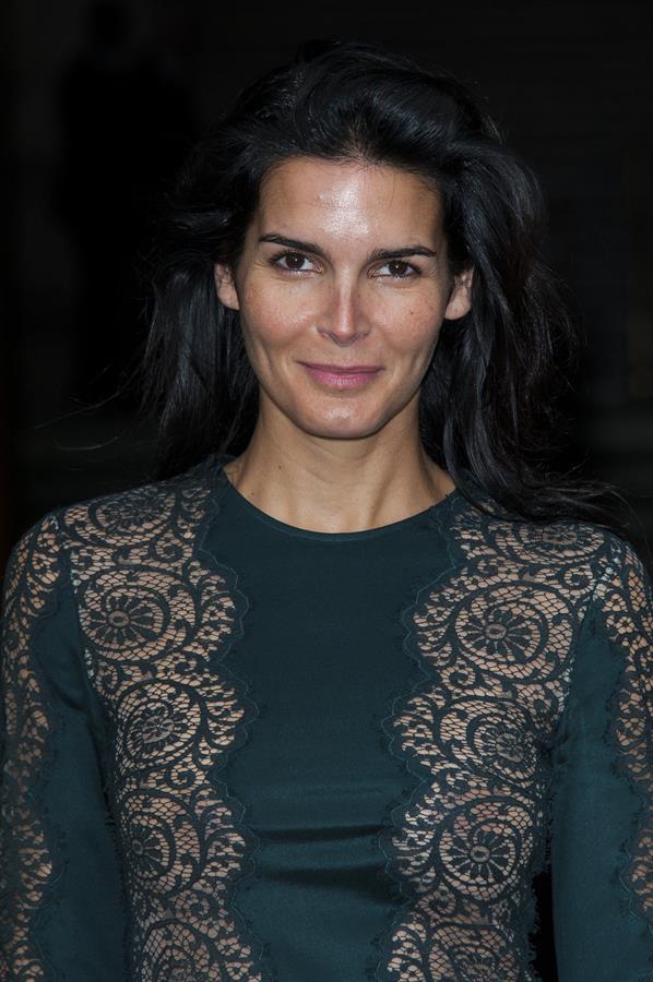 Angie Harmon Stella McCartney fashion show at Paris Fashion Week on September 30, 2013 