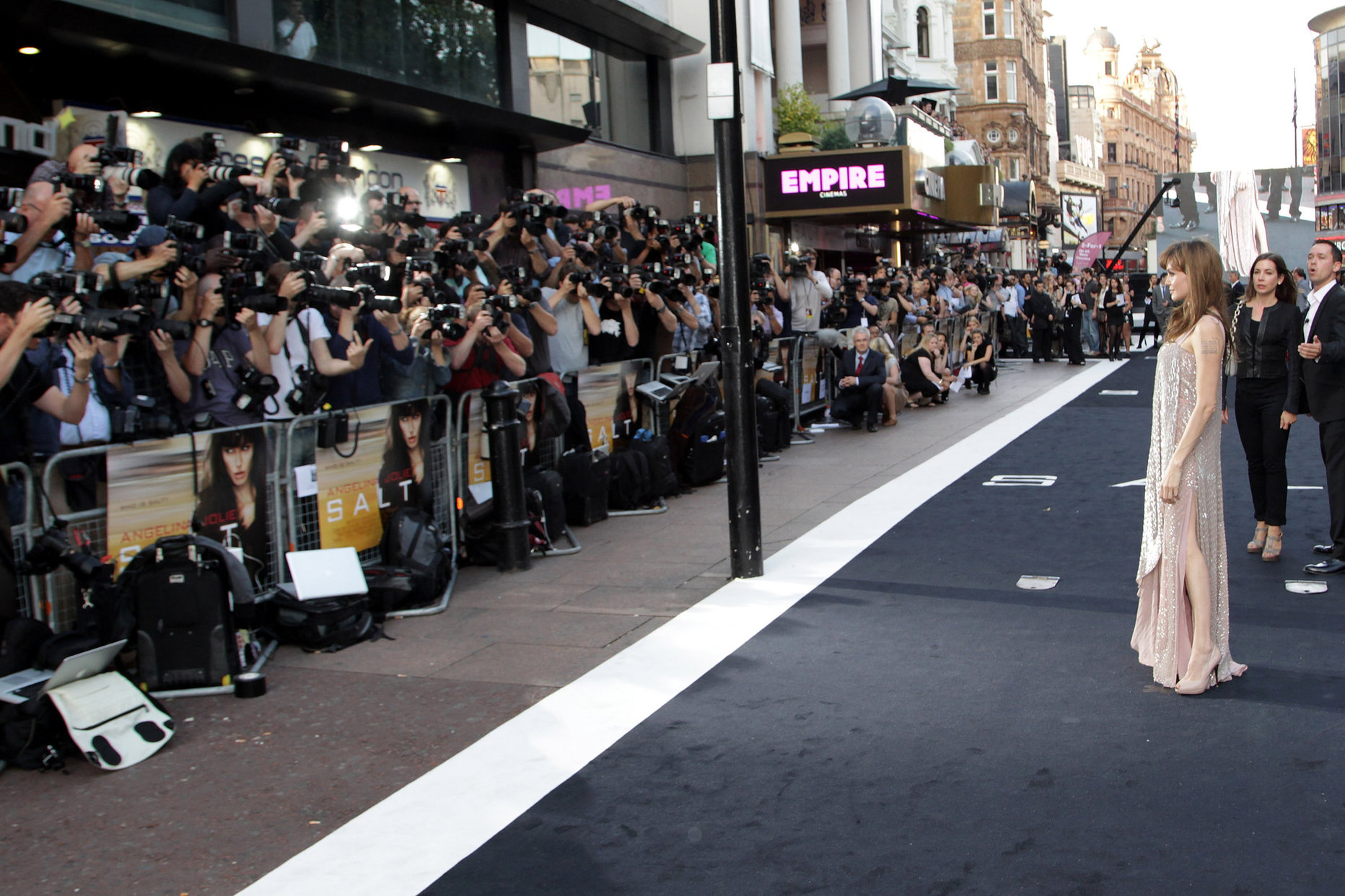 Angelina Jolie Salt Premiere in London on August 16, 2010 