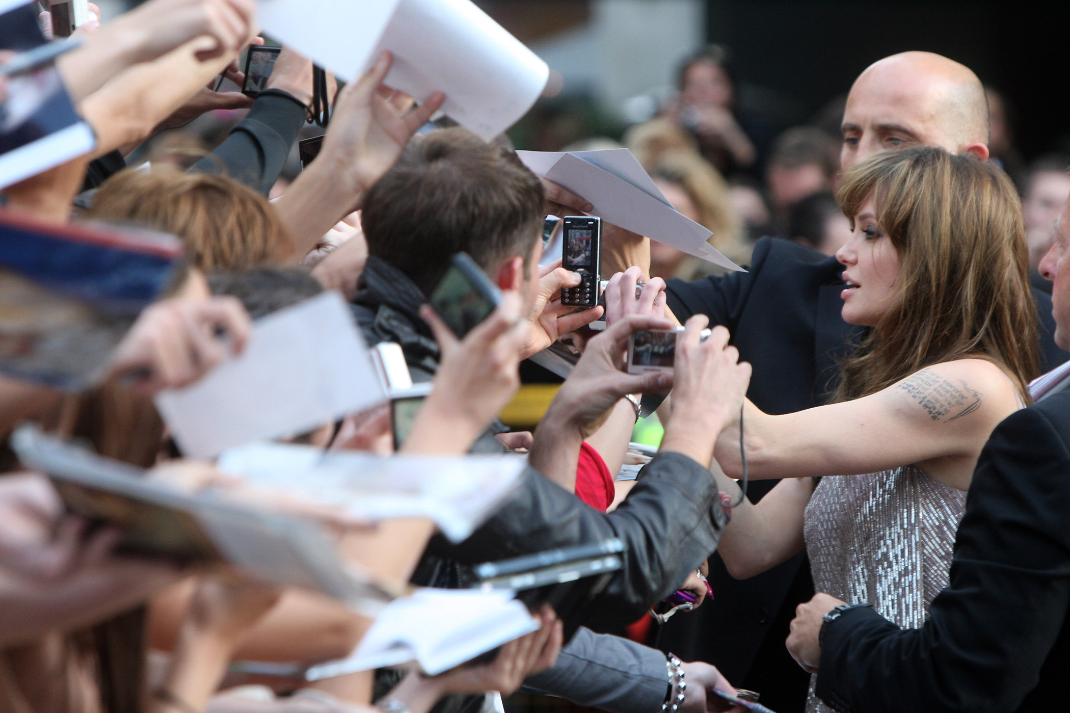 Angelina Jolie Salt Premiere in London on August 16, 2010 