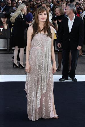 Angelina Jolie Salt Premiere in London on August 16, 2010 