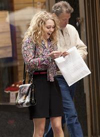 AnnaSophia Robb on the set of The Carrie Diaries in New York City on March 24, 2012