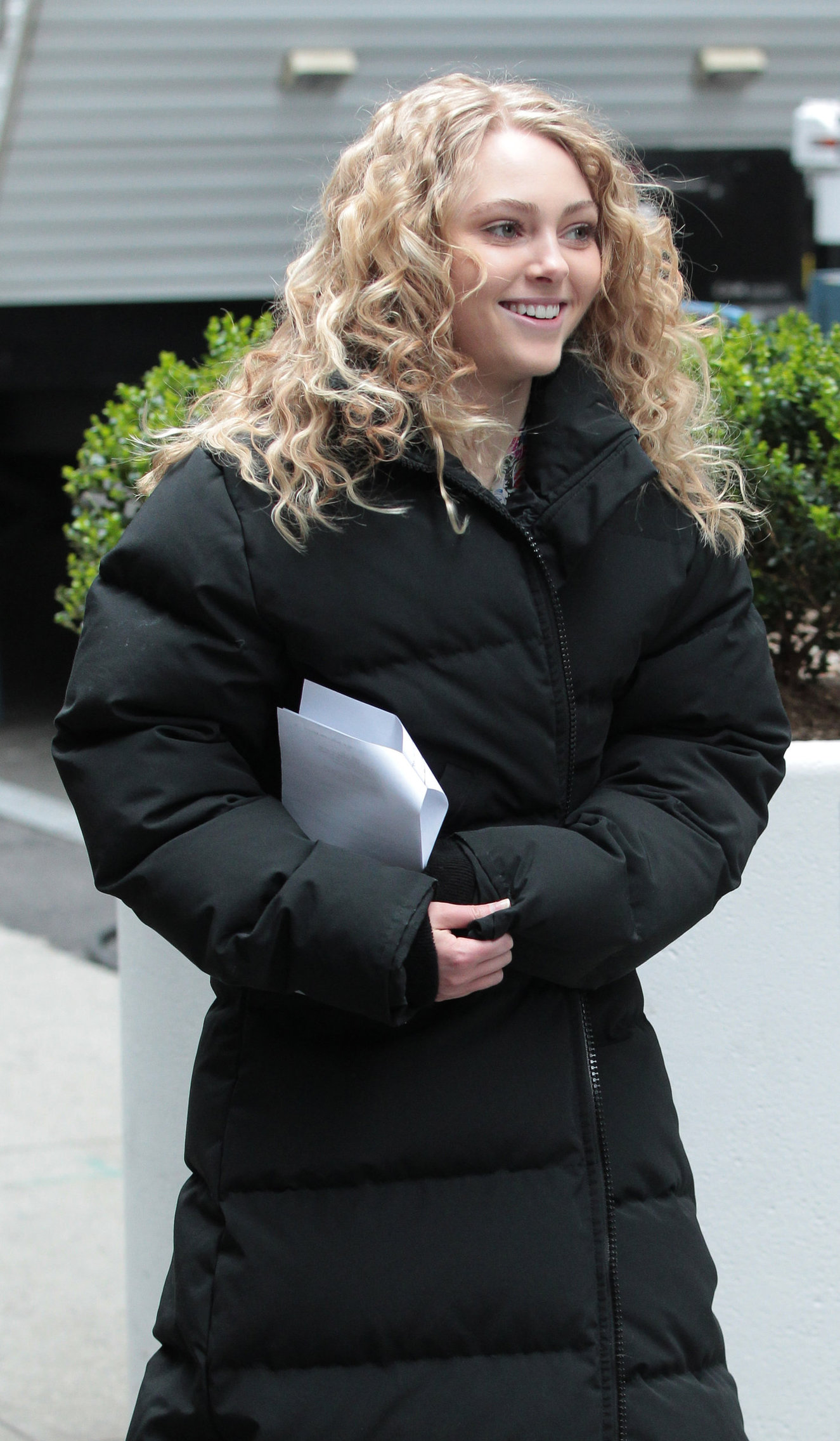 AnnaSophia Robb on the set of The Carrie Diaries in New York City on March 24, 2012