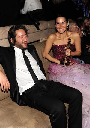 Angie Harmon 2010 at Vanity Fair Oscar party on March 7, 2010 