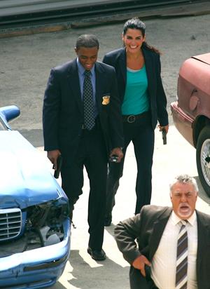 Angie Harmon - On the set of Rizolli & Isles in Los Angeles - June 13. 2012