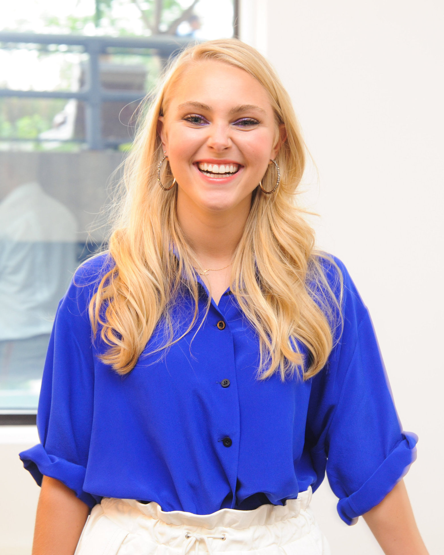 AnnaSophia Robb Twitter Interview at Spring 2013 Mercedes-Benz Fashion Week, September 7, 2012 