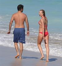 Anne Vyalitsyna bikini candids in Miami 11/22/12 