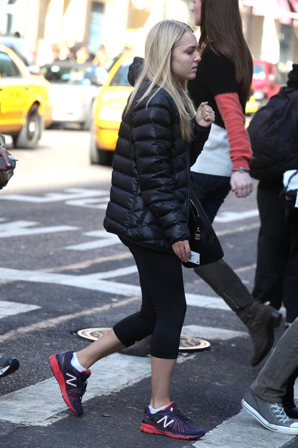 AnnaSophia Robb walking to the subway in Soho 11/11/12