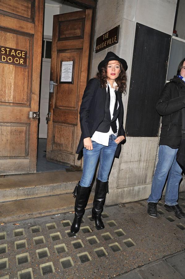 Anna Friel Leaving Vaudeville Theatre,London - October 27, 2012