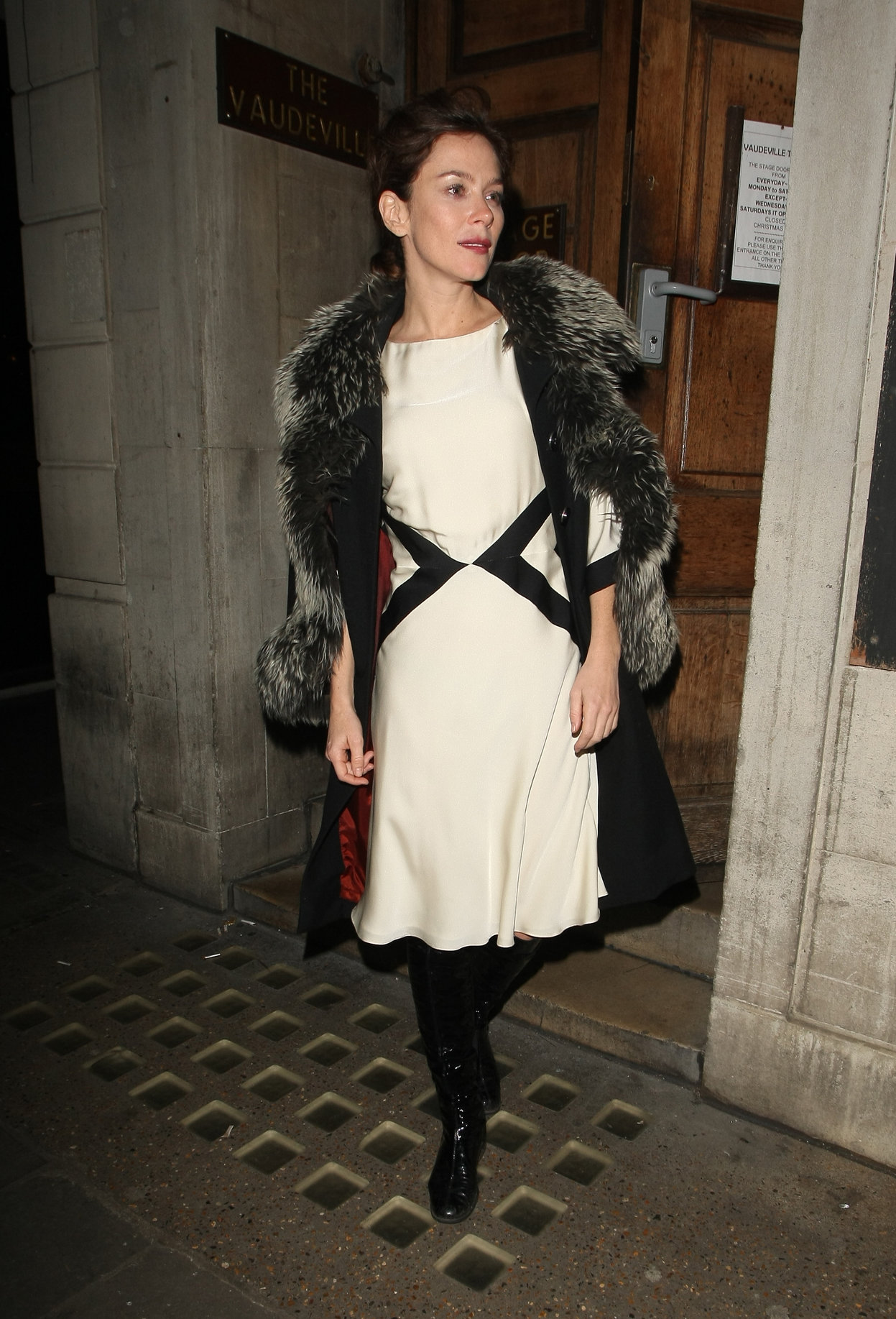 Anna Friel Leaving the Vaudeville Theatre - November 1, 2012