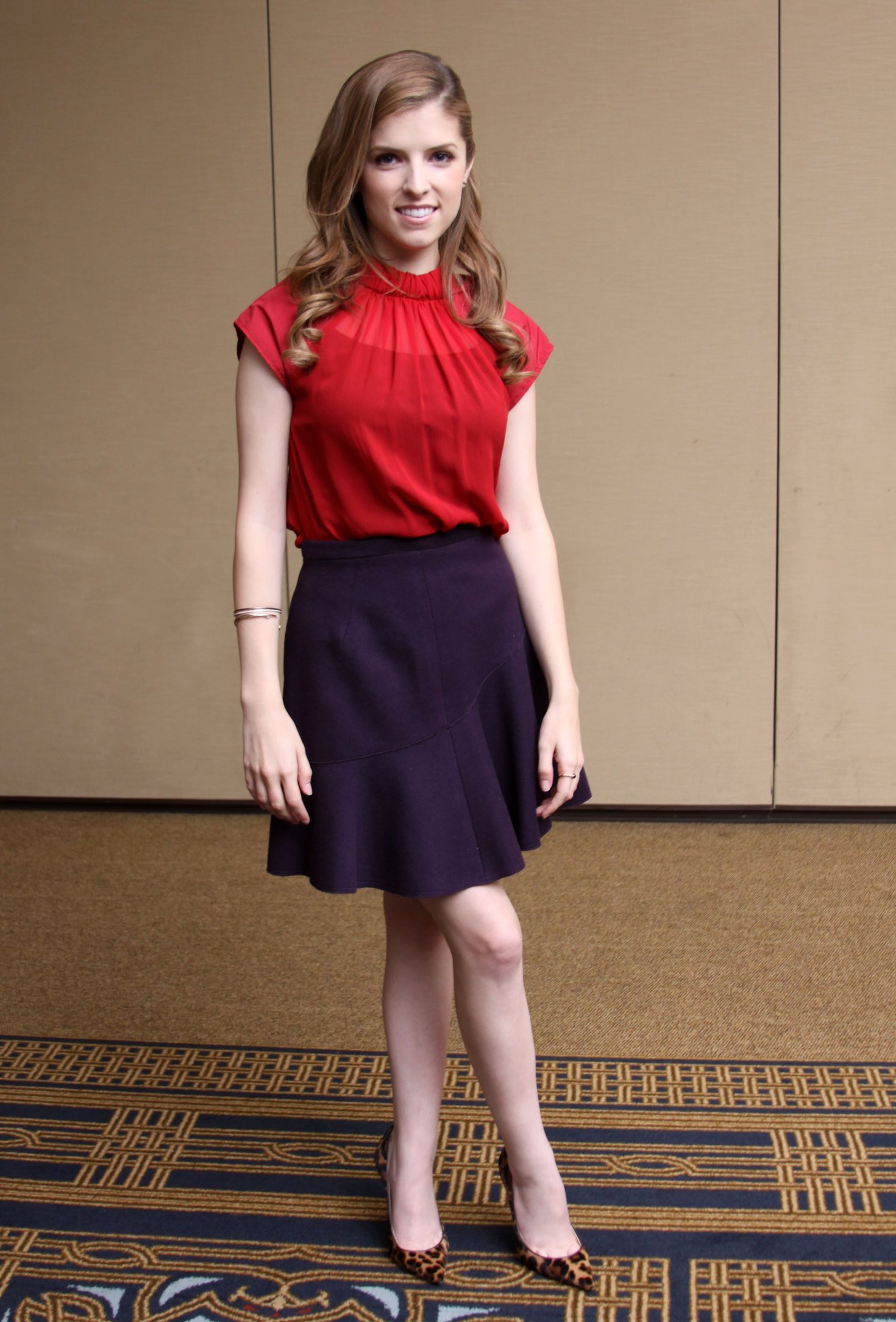 Anna Kendrick Munawar Hosain  End Of Watch  press conference portraits 9/10/12 