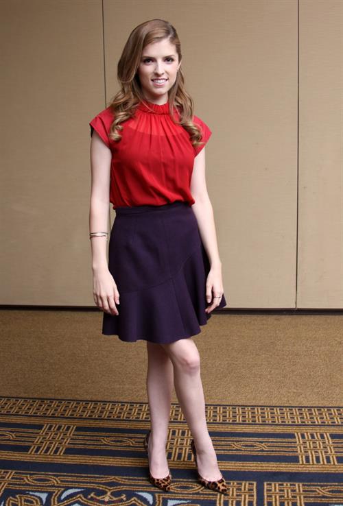 Anna Kendrick Munawar Hosain  End Of Watch  press conference portraits 9/10/12 