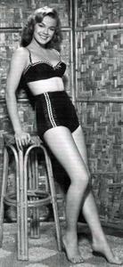 Leslie Parrish in a bikini