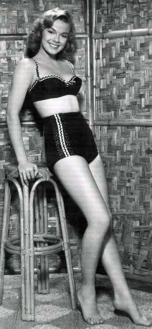 Leslie Parrish in a bikini