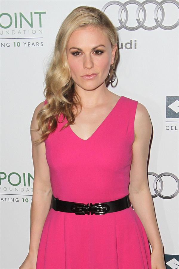 Anna Paquin the 2011 Point Honor Los Angeles gala hosted by Joel McHale on September 24, 2011
