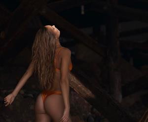 Nathalie Darcas in a bikini