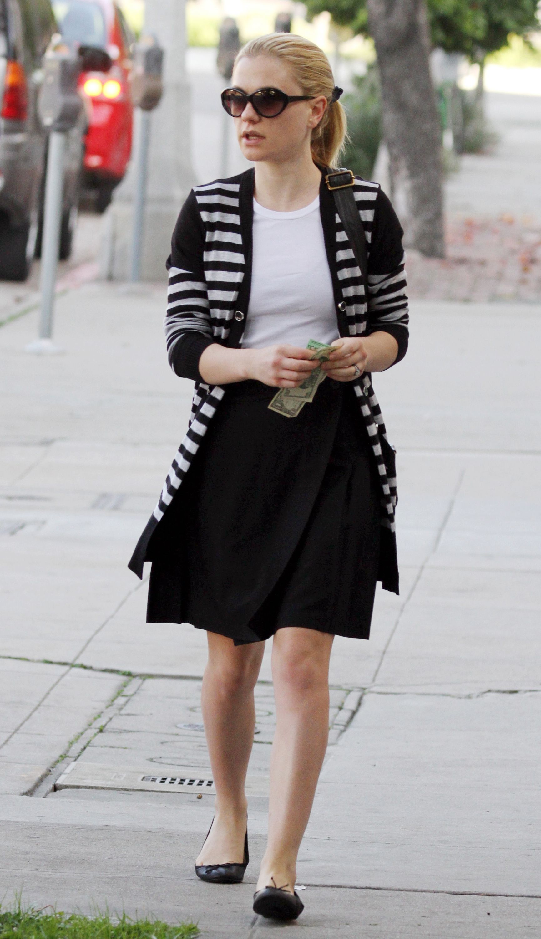 Anna Paquin at John Frieda Salon in Los Angeles on January 18, 2012