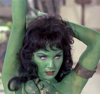 Susan Oliver in body paint