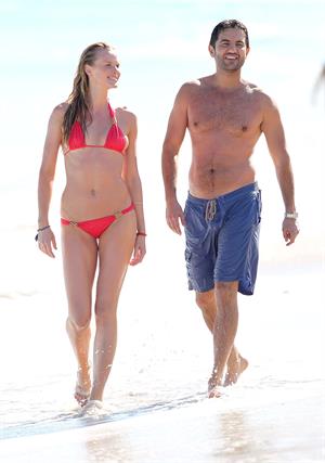Anne Vyalitsyna bikini candids in Miami 11/22/12 