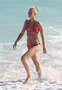 Anne Vyalitsyna bikini candids in Miami 11/23/12 