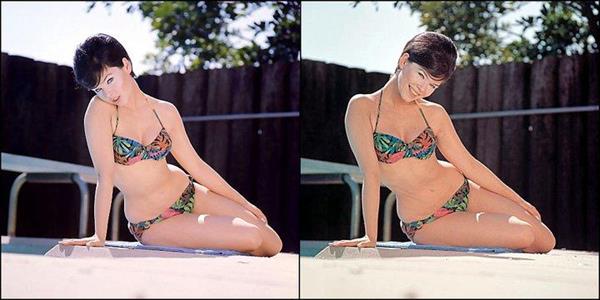 Yvonne Craig in a bikini