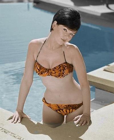 Yvonne Craig in a bikini