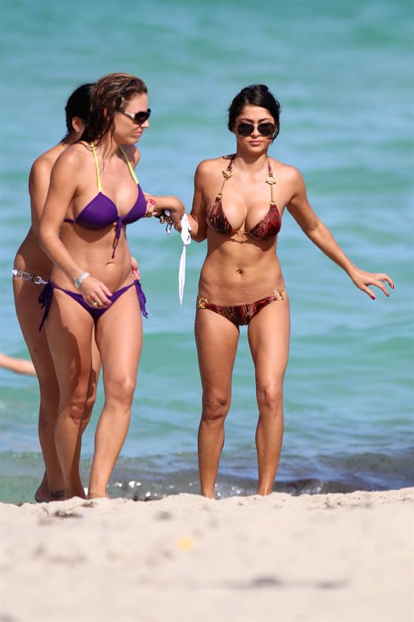 Arianny Celeste Miami Beach in a Bikini on July 3, 2012