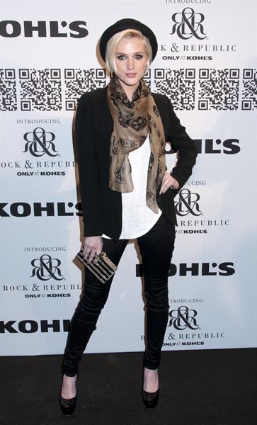 Ashlee Simpson at the Rock Republic for Kohl's fashion show on February 10, 2012