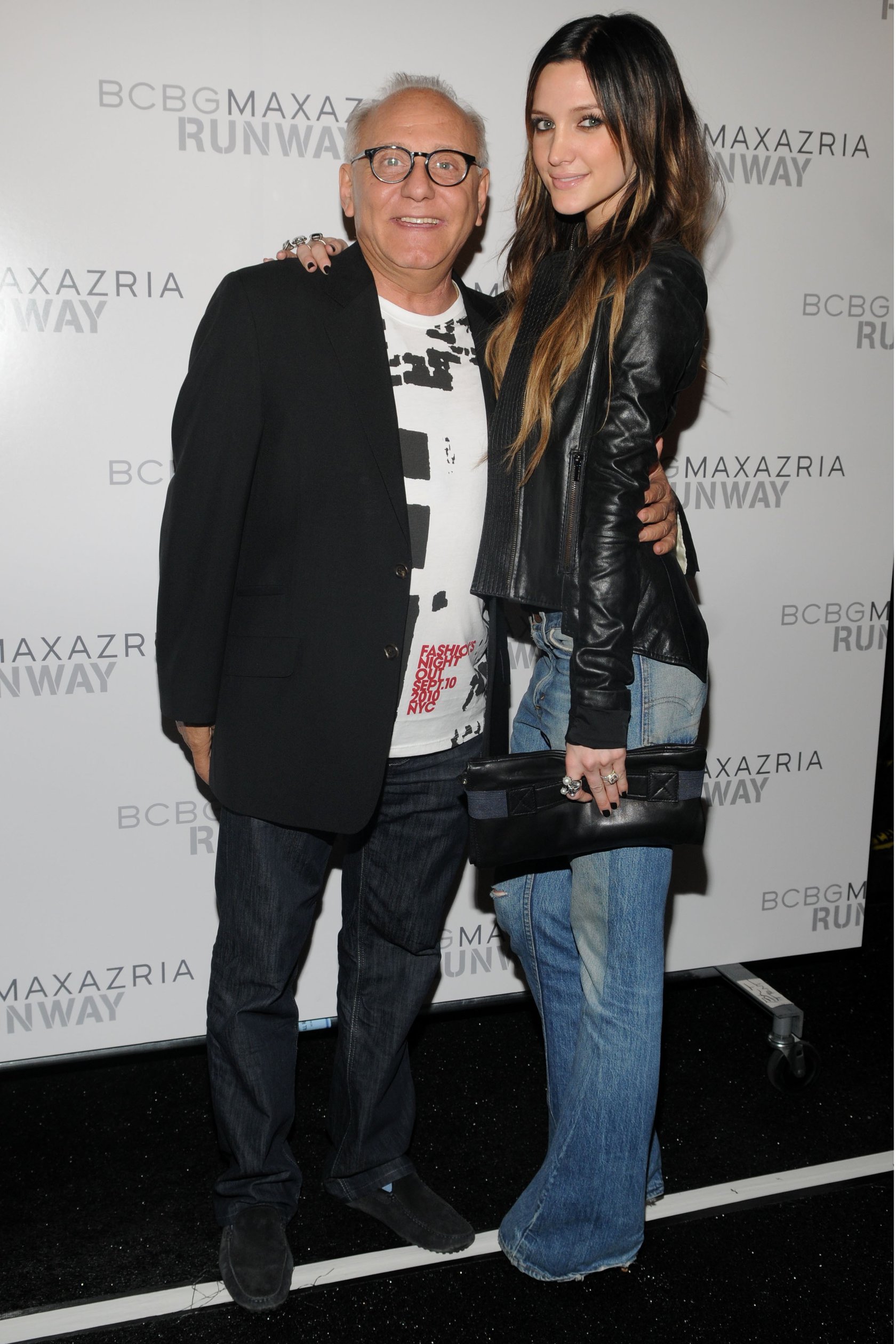 Ashlee Simpson at Max Azria Spring Collection on September 10, 2010