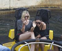 Ashley Benson and Vanessa Hudgens at Busch Gardens in Tampa Bay on March 3, 2012