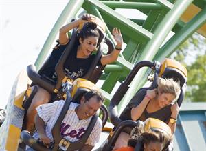 Ashley Benson and Vanessa Hudgens at Busch Gardens in Tampa Bay on March 3, 2012