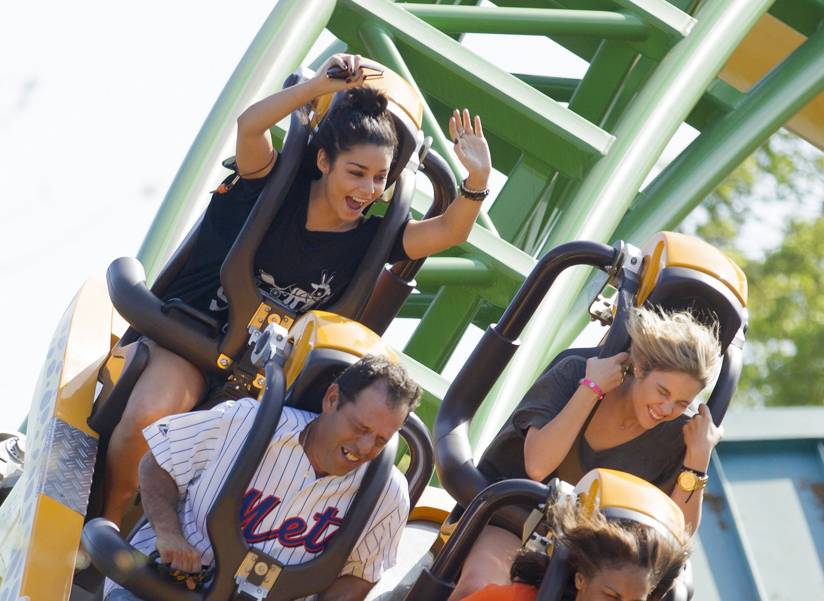 Ashley Benson and Vanessa Hudgens at Busch Gardens in Tampa Bay on March 3, 2012