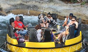 Ashley Benson and Vanessa Hudgens at Busch Gardens in Tampa Bay on March 3, 2012