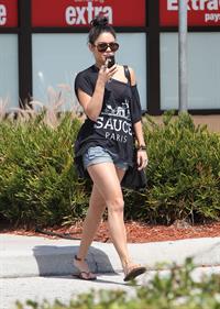 Ashley Benson and Vanessa Hudgens at Busch Gardens in Tampa Bay on March 3, 2012