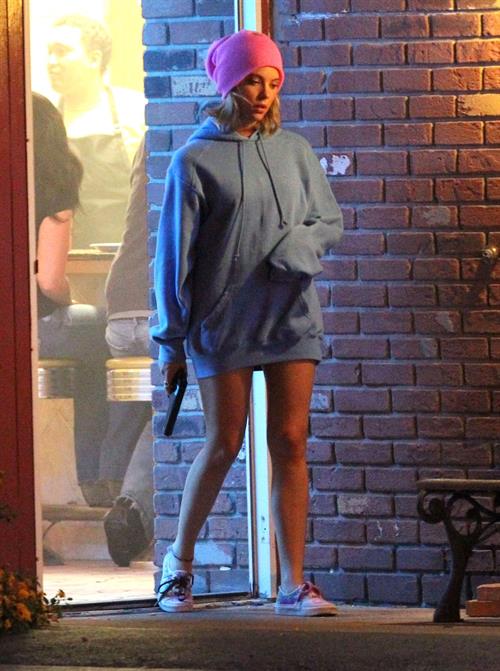 Ashley Benson and Vanessa Hudgens film Spring Breakers Florida on March 15, 2012