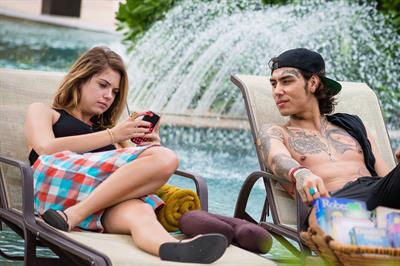 Ashley Benson – poolside vacation in Cancun 11/13/13  