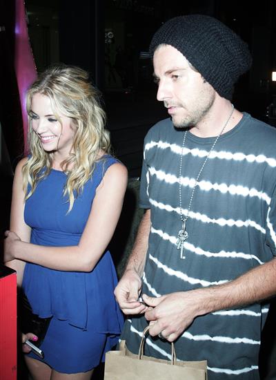Ashley Benson Boa Restaurant in Beverly Hills on August 10, 2011