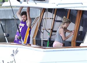 Ashley Benson bikini on a boat in Florida March 11, 2012 