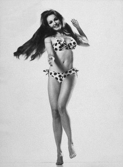 Julie Newmar in a bikini