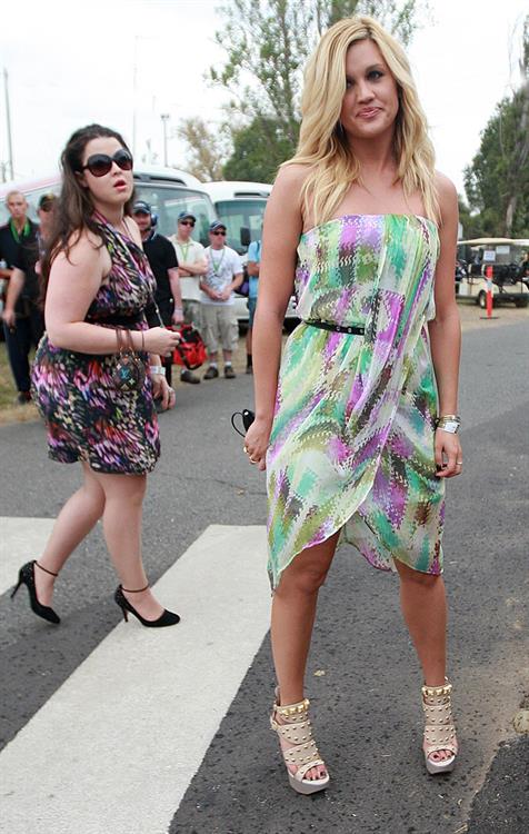 Ashley Roberts at Australian F1 Grand Prix on March 28, 2010 