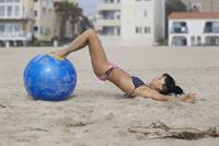 Bai Ling American-flag Bikini On Beach Los Angeles (10/04/12) 