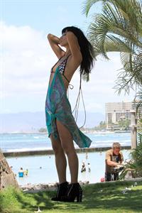 Bai Ling - Hawaiian bikini shoot August 23, 2012
