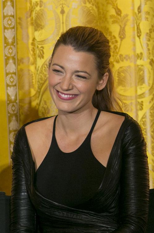 Blake Lively Michelle Obama Hosts Workshop On Careers In Film -- Washington D.C., Nov. 8, 2013 