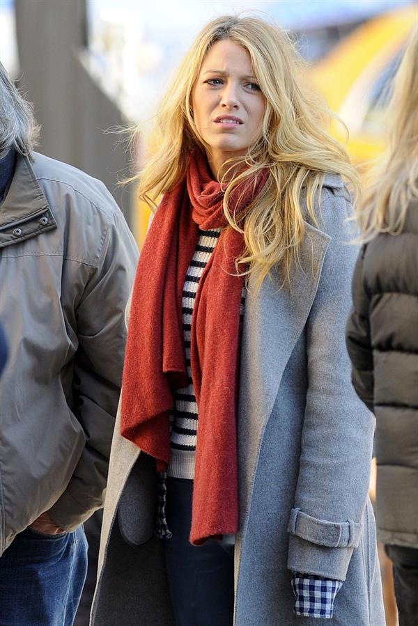 Blake Lively The Set of Gossip Girl in New York - October 11, 2012 