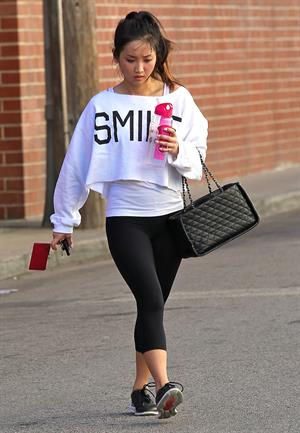 Brenda Song leaving the gym in Studio City 1/19/13 