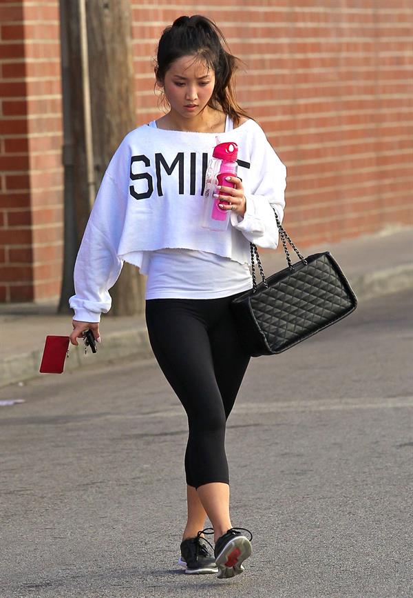 Brenda Song leaving the gym in Studio City 1/19/13 