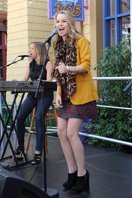 Bridgit Mendler performing at Studio Disney 365 10/23/12 